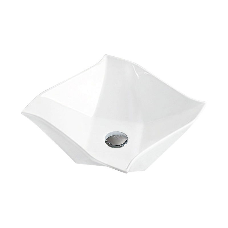 Mexen Elvira lavabo de comptoir 42 x 42 cm, Blanc - 21894200