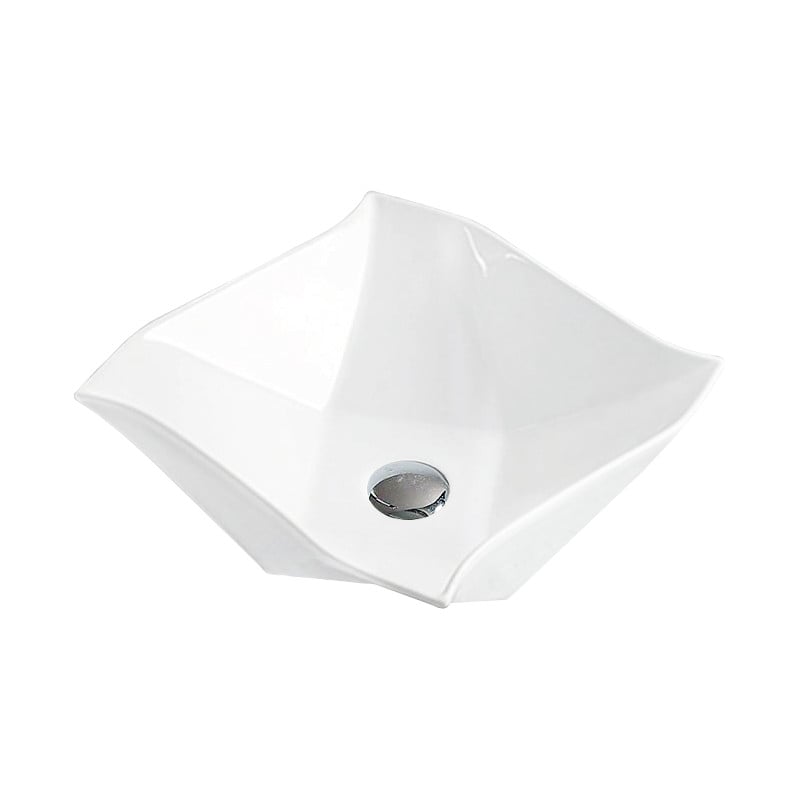 Mexen Elvira lavabo sur plan 42 x 42 cm, blanc - 21894200