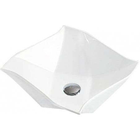 Mexen Elvira lavabo sur plan 42 x 42 cm, blanc - 21894200