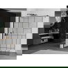 Mexen Kioto paroi de douche 130 x 200 cm, transparent/Design noir 8 mm, Noir - 800-130-101-70-78