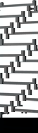 Mexen Bolt radiateur de salle de bain 1500 x 500 mm, 389 W, anthracite - W126-1500-500-00-66