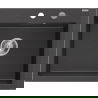 Mexen Elix évier de cuisine en granit 1 bac 600 x 500 mm, noir moucheté, siphon chromé - 6525601005-76