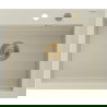 Mexen Elix évier en granit 1-bac 600 x 500 mm, beige, siphon doré - 6525601005-69-G