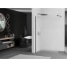 Mexen Kioto paroi de douche Walk-in 130 x 200 cm, givrée 8 mm, noire - 800-130-101-70-30