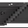 Mexen Elix évier en granit 1 bac 600 x 500 mm, noir tacheté, siphon noir - 6525601005-76-B