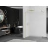 Mexen Kioto paroi de douche Walk-in 130 x 200 cm, givre 8 mm, or - 800-130-101-50-30