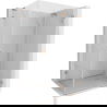 Mexen Lunar-F L cabine de douche pliante droite 85 x 70 cm, transparent, cuivre brossé - 836L-085-070-65-00-P