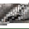 Mexen Lunar-F L cabine de douche pliante droite 100 x 80 cm, transparent, cuivre brossé - 836L-100-080-65-00-P