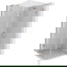Mexen Lunar-F L cabine de douche pliante droite 100 x 100 cm, transparent, cuivre brossé - 836L-100-100-65-00-P