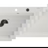 Mexen Elix évier en granit 1 bac 700 x 500 mm, blanc, siphon noir - 6526701005-20-B