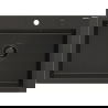 Mexen Elix évier en granit 1 bac 700 x 500 mm, noir/doré métallisé, siphon noir - 6526701005-75-B