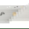 Mexen Elix évier en granit 1 bac 800 x 500 mm, blanc, siphon doré - 6527801005-20-G