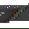 Mexen Elix évier en granit 1 bac 800 x 500 mm, noir tacheté, siphon doré - 6527801005-76-G