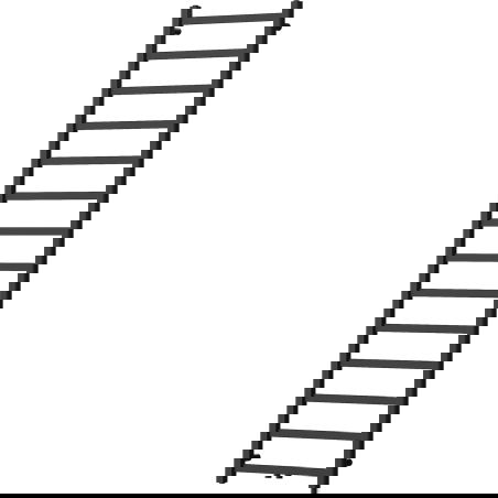 Mexen Bolt radiateur de salle de bains 1800 x 500 mm, 460 W, noir - W126-1800-500-00-70