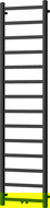 Mexen Bolt radiateur de salle de bain 1800 x 500 mm, 460 W, noir - W126-1800-500-00-70