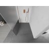 Mexen Kioto paroi de douche Walk-in 140 x 200 cm, transparent/givre 8 mm, or rose - 800-140-101-60-35