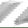 Mexen Lunar-F L cabine de douche pliante droite 100 x 80 cm, transparent, gris pistolet brossé - 836L-100-080-66-00-P