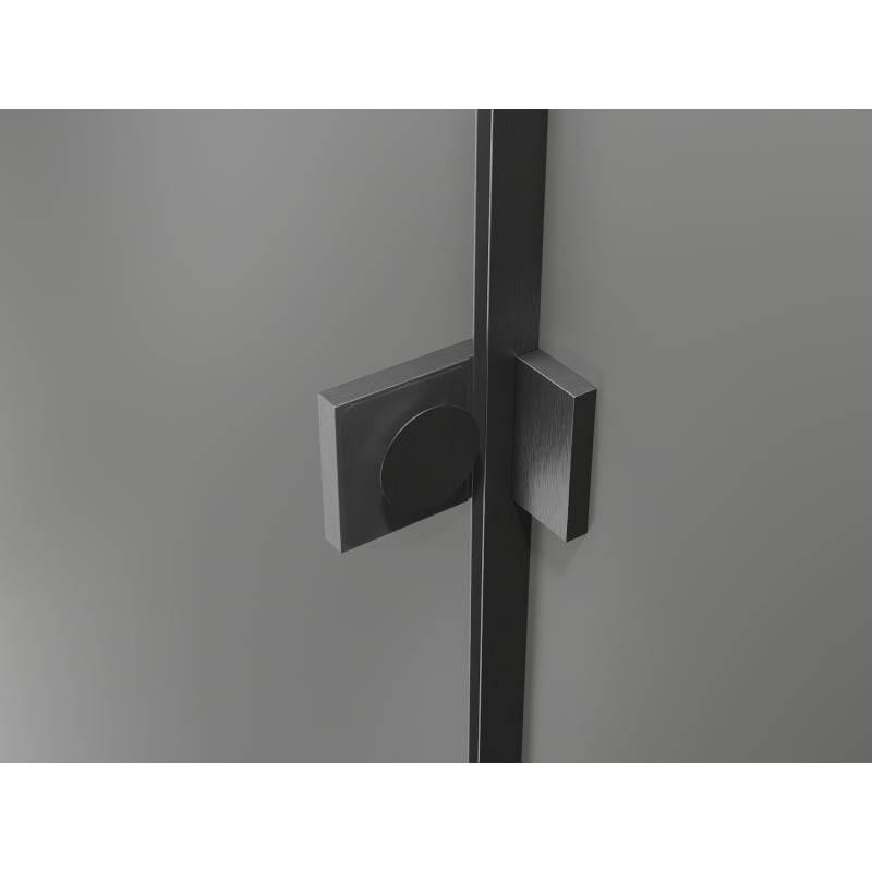 Mexen Lunar-F L cabine de douche pliante droite 95 x 90 cm, transparent, gris canon brossé - 836L-095-090-66-00-P