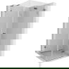 Mexen Lunar-F L cabine de douche pliable droite 100 x 100 cm, transparente, gris fusil brossé - 836L-100-100-66-00-P