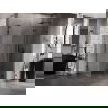 Mexen Lunar-F L cabine de douche pliante droite 95 x 70 cm, transparent, noir - 836L-095-070-70-00-P