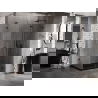 Mexen Lunar-F L cabine de douche pliante droite 100 x 70 cm, transparent, noir - 836L-100-070-70-00-P