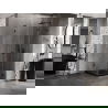 Mexen Lunar-F L cabine de douche pliante droite 100 x 100 cm, transparente, noire - 836L-100-100-70-00-P