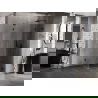 Mexen Lunar-F L cabine de douche pliante droite 100 x 100 cm, transparente, noire - 836L-100-100-70-00-P