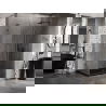 Mexen Lunar-F L cabine de douche pliante droite 85 x 80 cm, transparent, gun metal - 836L-085-080-95-00-P