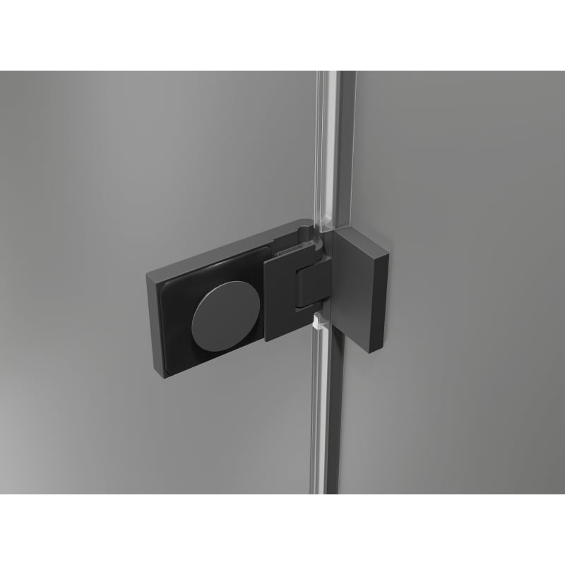 Mexen Lunar-F L cabine de douche pliante droite 90 x 90 cm, transparent, gun metal - 836L-090-090-95-00-P