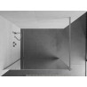 Mexen Kioto Panneau de douche Walk-in 130 x 200 cm, miroir 8 mm, chrome - 800-130-101-01-50