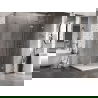 Cabine de douche pliante Mexen Lunar-F L droite 85 x 70 cm, transparent, nickel brossé - 836L-085-070-97-00-P