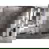 Cabine de douche pliante Mexen Lunar-F L droite 85 x 70 cm, transparent, nickel brossé - 836L-085-070-97-00-P