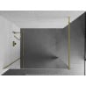 Mexen Kioto paroi de douche Walk-in 140 x 200 cm, miroir 8 mm, or - 800-140-101-50-50