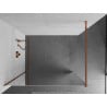 Mexen Kioto paroi de douche Walk-in 130 x 200 cm, miroir 8 mm, or rose - 800-130-101-60-50