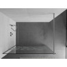 Mexen Kioto paroi de douche Walk-in 80 x 200 cm, motif blanc 8 mm, chromée - 800-080-101-01-85