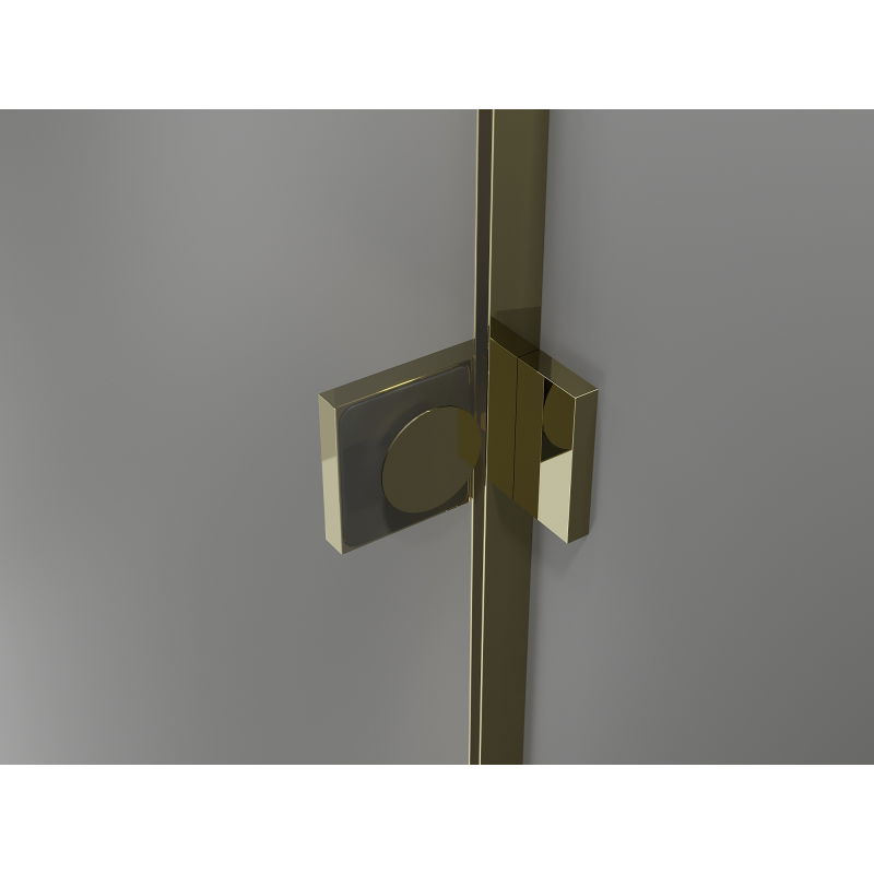 Mexen Lunar T cabine de douche pivotante droite 130 x 120 cm, transparent, or - 834T-130-120-50-00-P