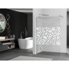 Mexen Kioto Panneau de douche Walk-in 140 x 200 cm, motif blanc 8 mm, chrome - 800-140-101-01-85