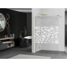 Mexen Kioto paroi de douche Walk-in 90 x 200 cm, motif blanc 8 mm, or - 800-090-101-50-85