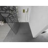 Mexen Kioto paroi de douche Walk-in 90 x 200 cm, motif blanc 8 mm, doré - 800-090-101-50-85