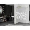 Mexen Kioto paroi de douche Walk-in 110 x 200 cm, motif blanc 8 mm, or - 800-110-101-50-85