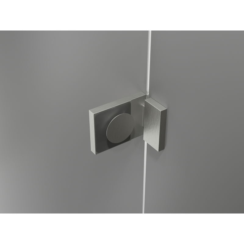 Mexen Lunar T cabine de douche pivotante droite 125 x 90 cm, transparent, nickel brossé - 834T-125-090-97-00-P