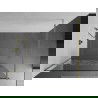 Mexen Kioto paroi de douche 140 x 200 cm, transparent/Design blanc 8 mm, Or - 800-140-101-50-85