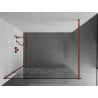 Mexen Kioto paroi de douche Walk-in 100 x 200 cm, motif blanc 8 mm, or rose - 800-100-101-60-85