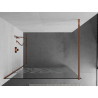 Mexen Kioto paroi de douche Walk-in 140 x 200 cm, motif blanc 8 mm, or rose - 800-140-101-60-85