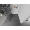 Mexen Kioto paroi de douche Walk-in 140 x 200 cm, motif blanc 8 mm, or rose - 800-140-101-60-85