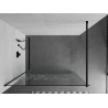 Mexen Kioto paroi de douche 80 x 200 cm, transparent/Design blanc 8 mm, Noir - 800-080-101-70-85