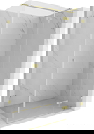 Mexen Lunar T cabine de douche battante droite 140 x 100 cm, transparent, or brossé - 834T-140-100-55-00-P