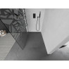 Mexen Kioto paroi de douche 130 x 200 Walk-in cm, motif blanc 8 mm, noir - 800-130-101-70-85