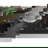 Mexen Elix évier en granit 1 bac 600 x 500 mm, noir/métallisé argent, siphon chromé - 6525601005-73