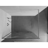 Mexen Kioto cloison de douche Walk-in 70 x 200 cm, vague blanche 8 mm, chrome - 800-070-101-01-97